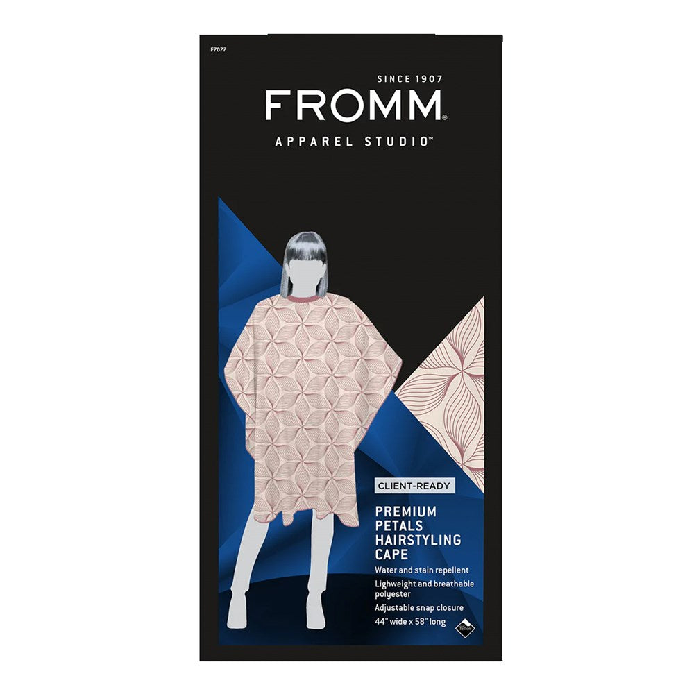 FROMM Premium Client Hairstyling Cape - Petals Print