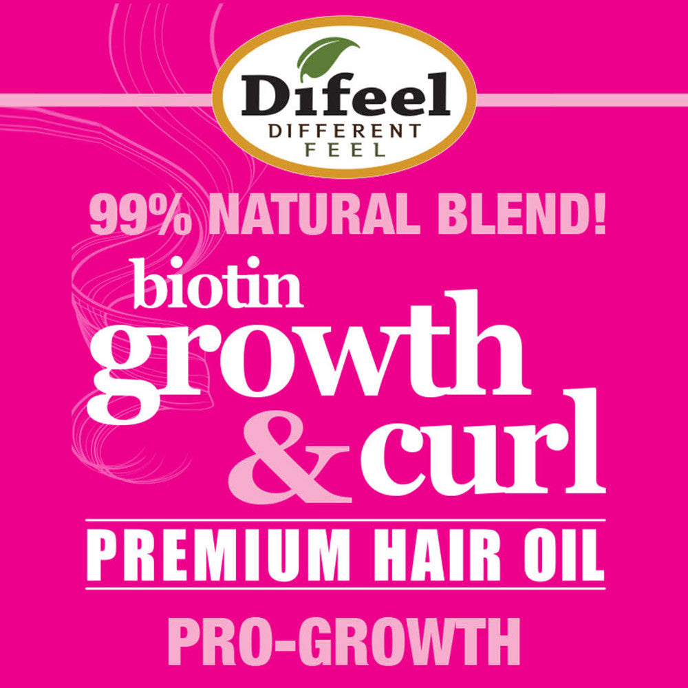 Difeel Biotin Growth & Curl Premium Hair Oil 7.1oz