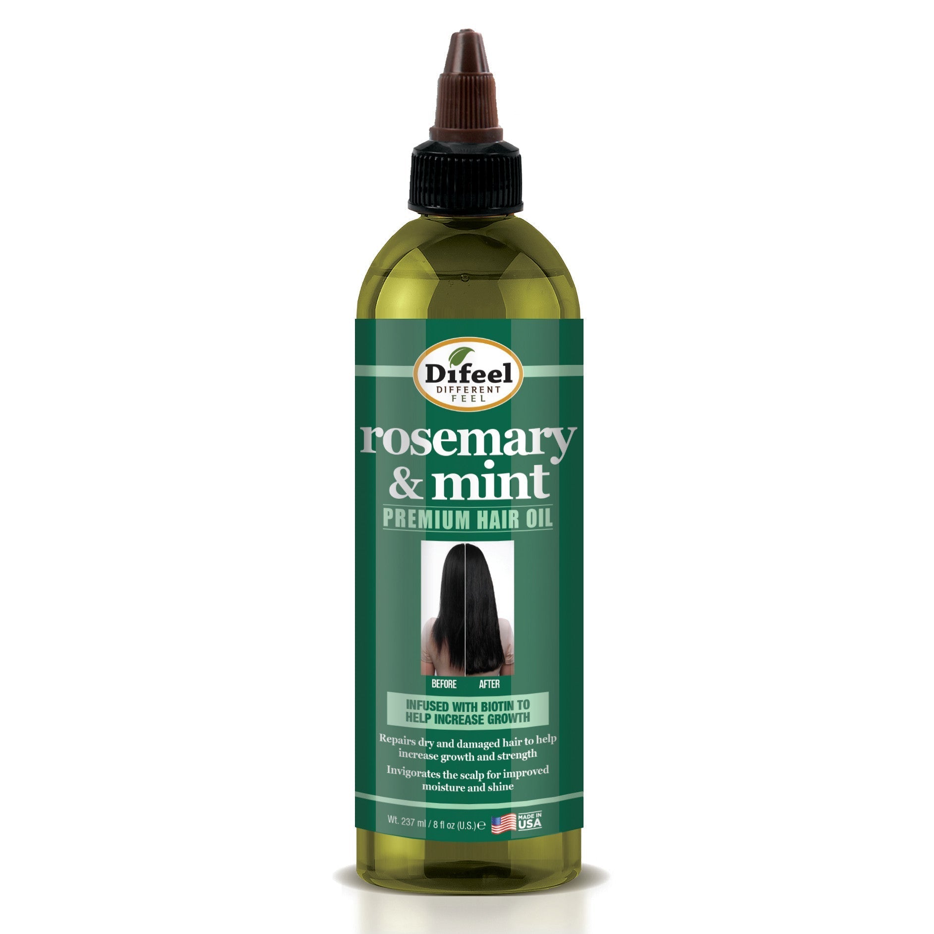 Difeel Rosemary & Mint Premium Hair Oil 8oz