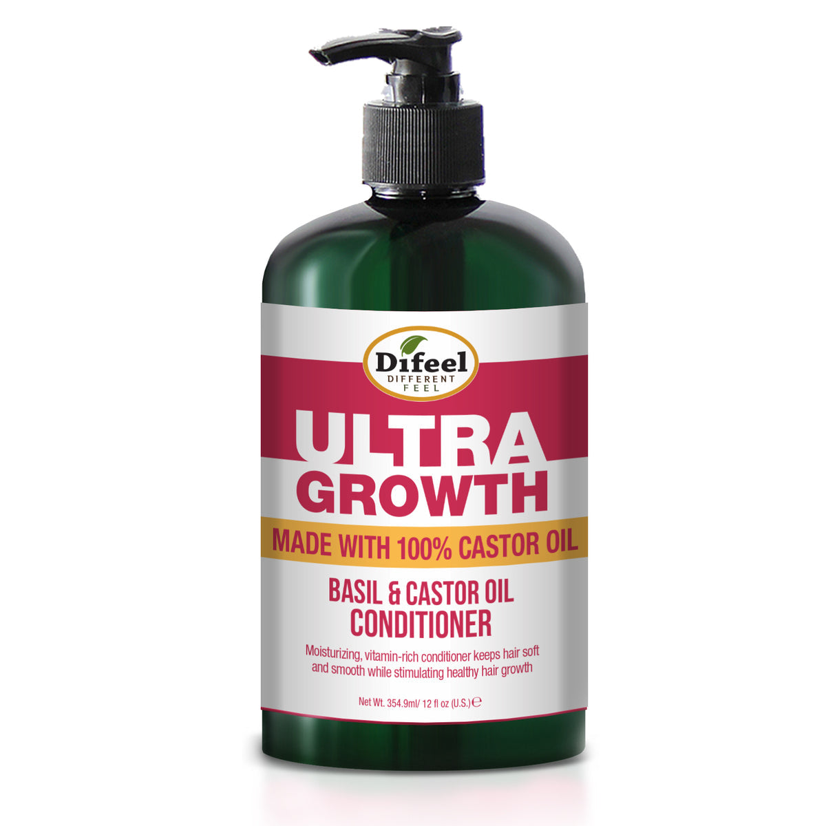Difeel Ultra Growth Basil & Castor Oil Pro-Growth Conditioner 12oz
