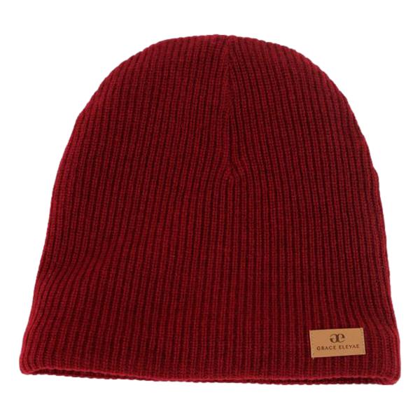 Grace Eleyae Warm Slap | Satin-Lined Cap - Wine Red