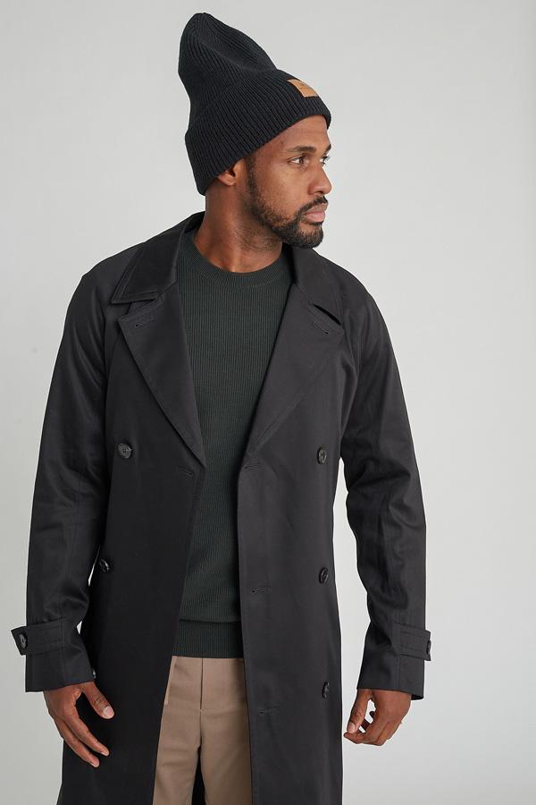 Grace Eleyae High Top Beanie Slap | Satin-Lined Cap - Black