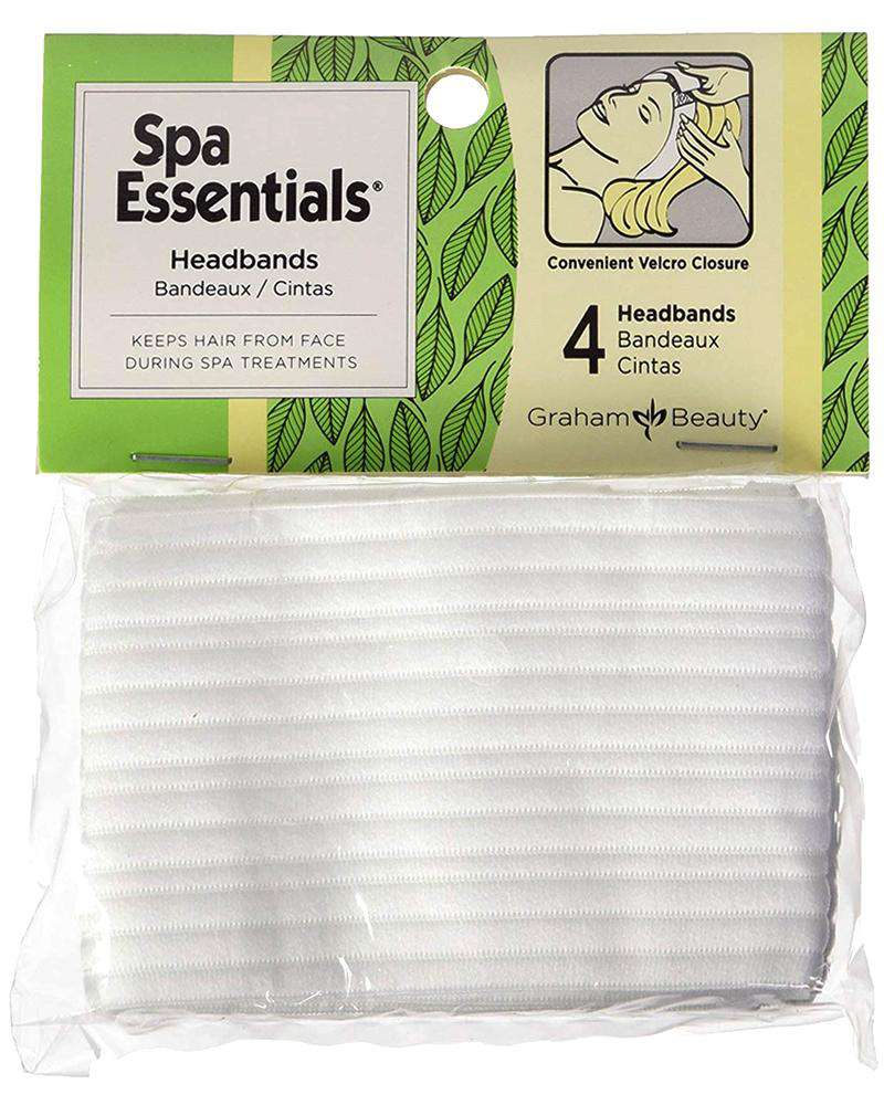 Graham Beauty Spa Essentials Headbands Lycra with Velcro Closure