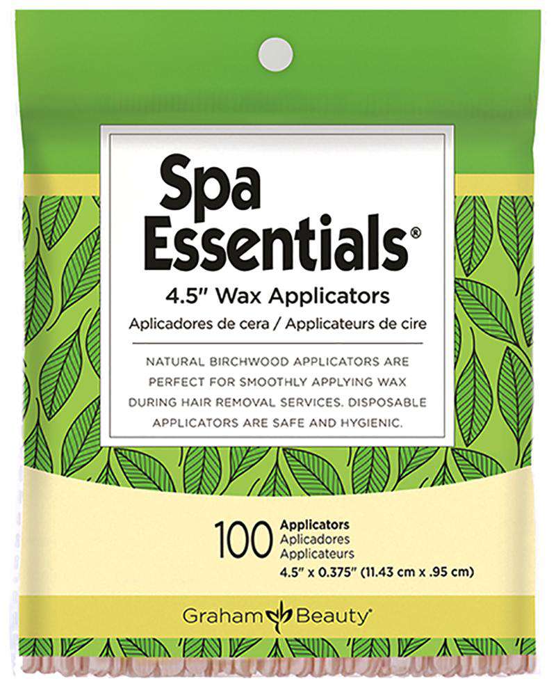 Graham Beauty Spa Essentials Wax Applicators 4.5inch