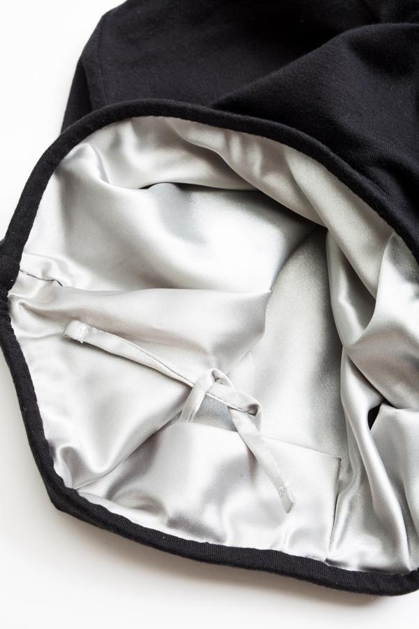 Grace Eleyae Adjustable Slap | Satin-Lined Cap - Black