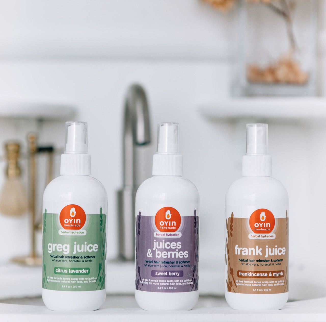 Oyin Handmade Juices & Berries Herbal Hair Refresher & Softener - Sweet Berry Scent