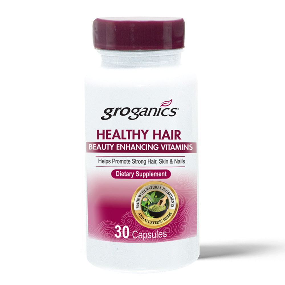 GroGanics Healthy Hair Beauty Enhancing Vitamins 30 Count