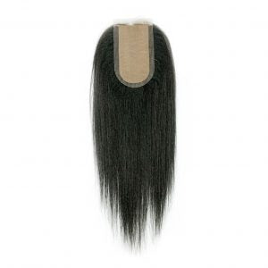 Lux Pro Human Hair Closure Yaki Perm 12"