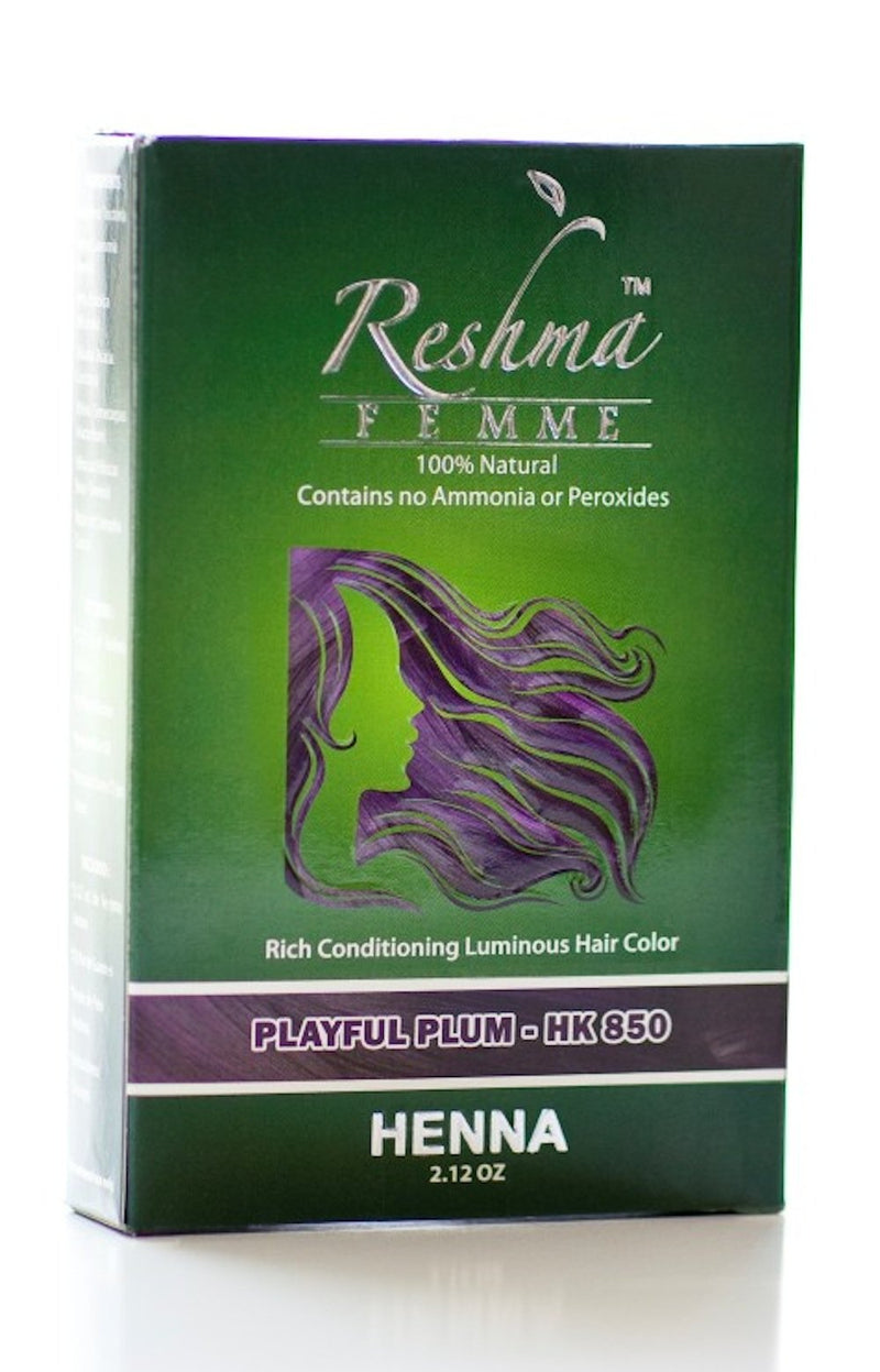 Reshma 30 Minute Henna Semi Permanent Hair Color - Playful Plum