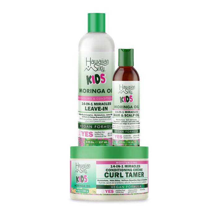 Hawaiian Silky Kids Moringa Oil 14-In-1 Miracles Bundle