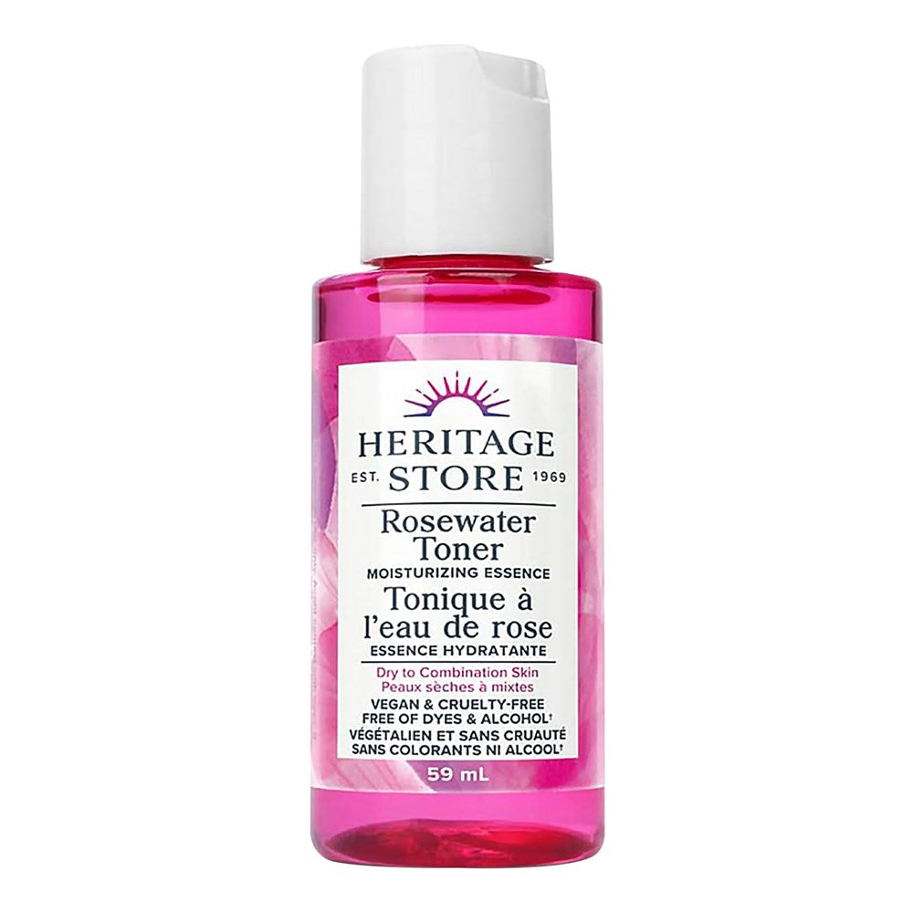 Heritage Store Rosewater Toner Moisturizing Essence 2oz