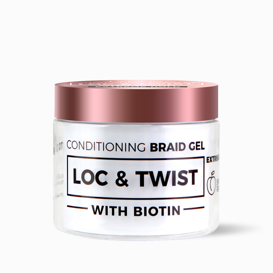 Nicka K Loc & Twist Conditioning Braid Gel 10.14oz - Sweet Peach