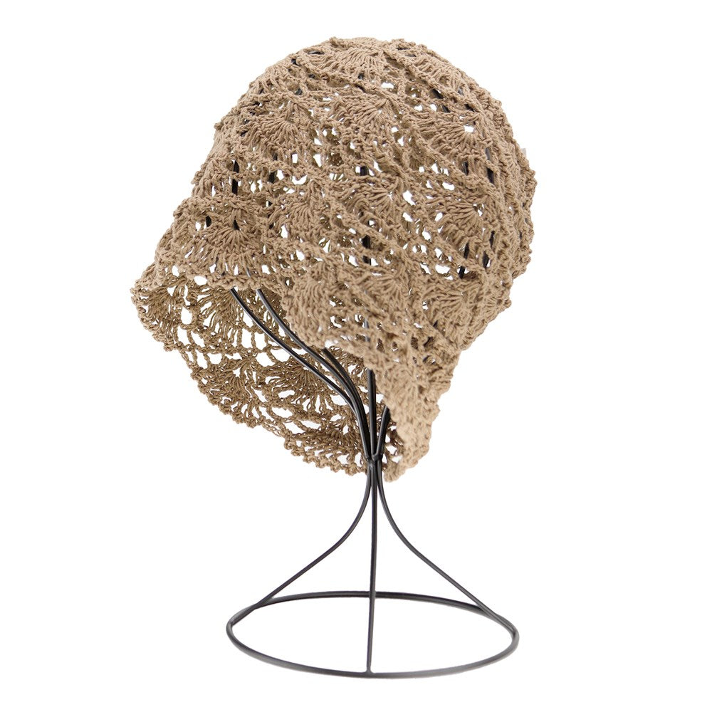 Handmade Fashion Crochet Bucket Hat - Khaki