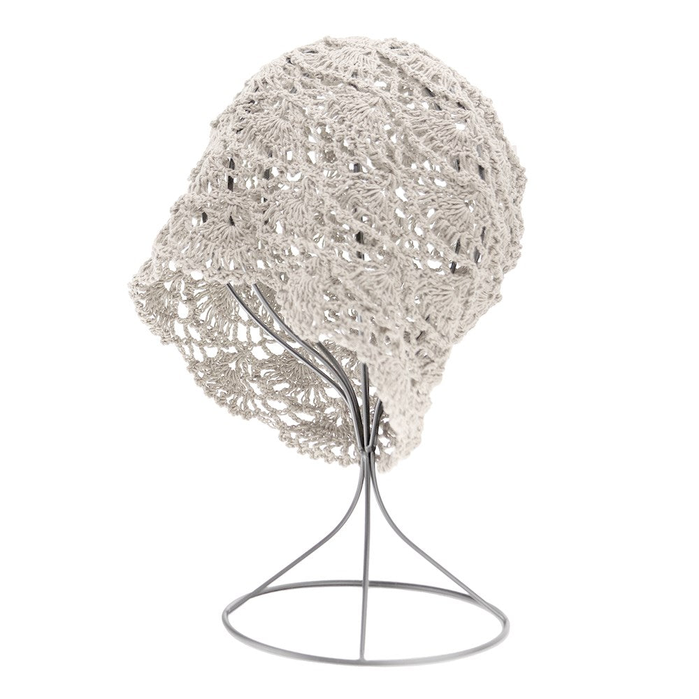 Handmade Fashion Crochet Bucket Hat - White