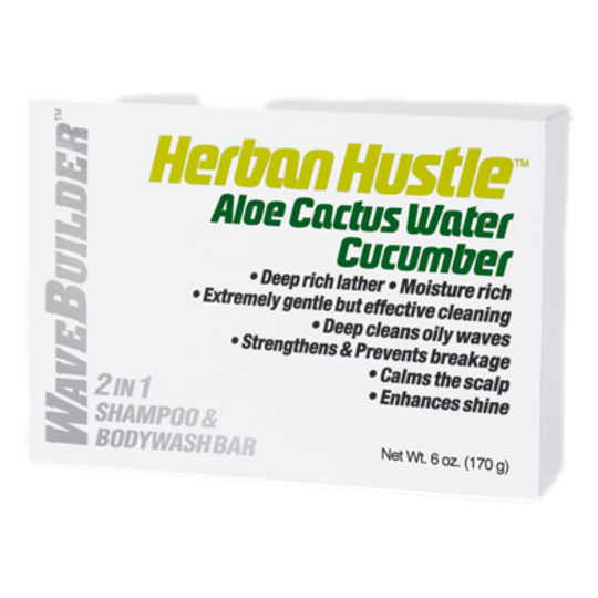 WaveBuilder Herban Hustle  2 In 1 Shampoo & Body Wash Bar