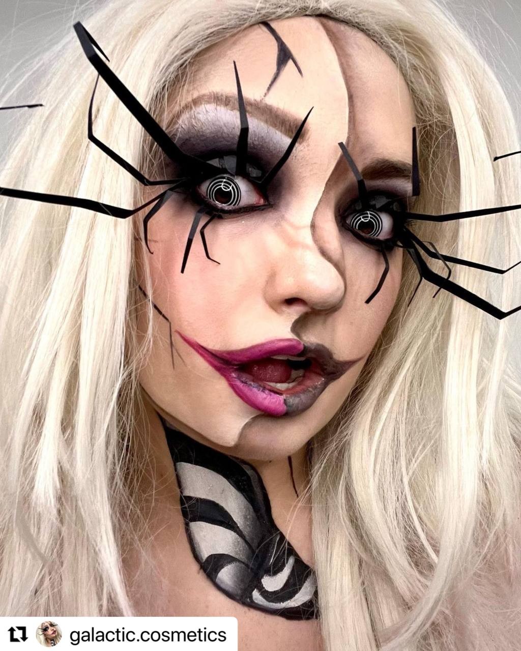 PRIMAL ® Hypnotized - Black & White Colored Contact lenses