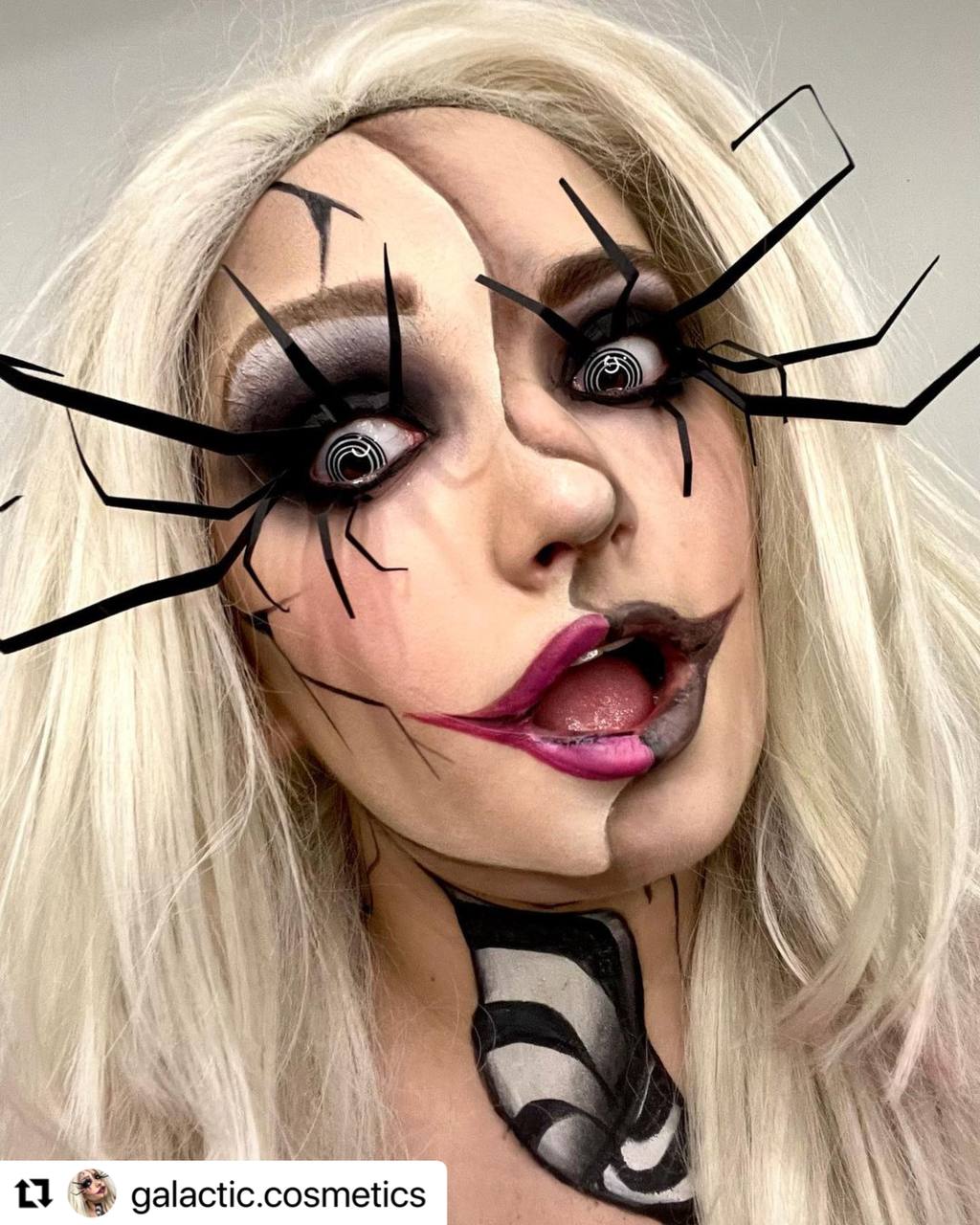 PRIMAL ® Hypnotized - Black & White Colored Contact lenses