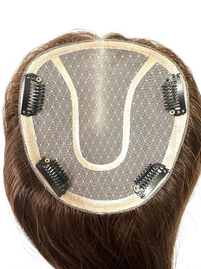 Natural Way 5"x5" 100% Human Remy Hair Lace Hair Topper