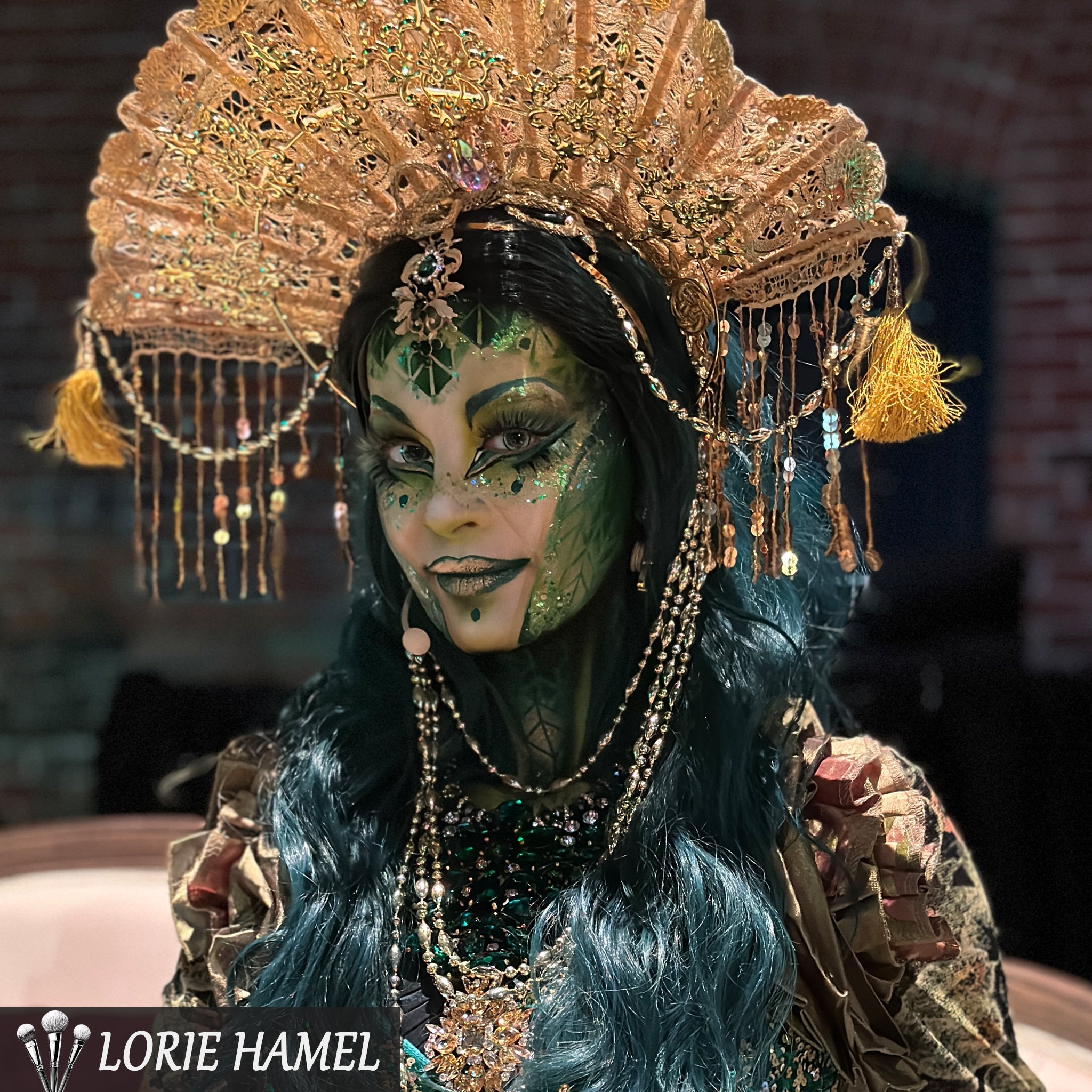 PRIMAL ® Lizard King - Green Colored Contact lenses