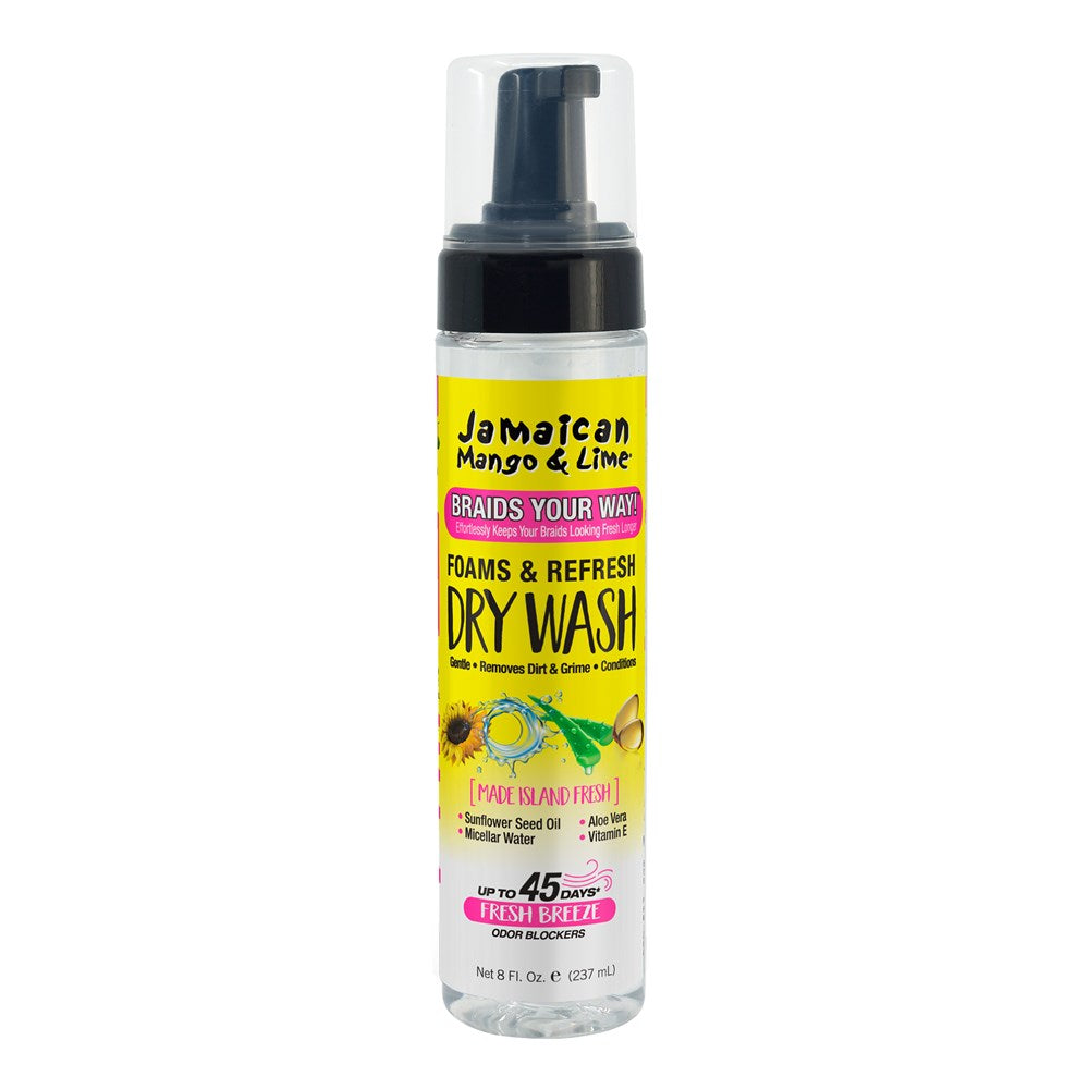 Jamaican Mango & Lime Braids Your Way Foams & Refresh Dry Wash 8oz