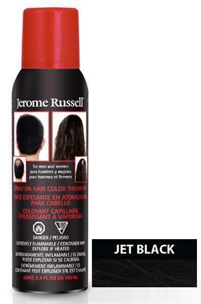 Jerome Russel Spray On Hair Color Thickener - Jet Black