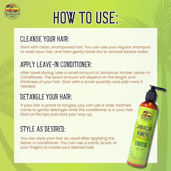 Jamaican Amber Leave in Conditioner 8oz