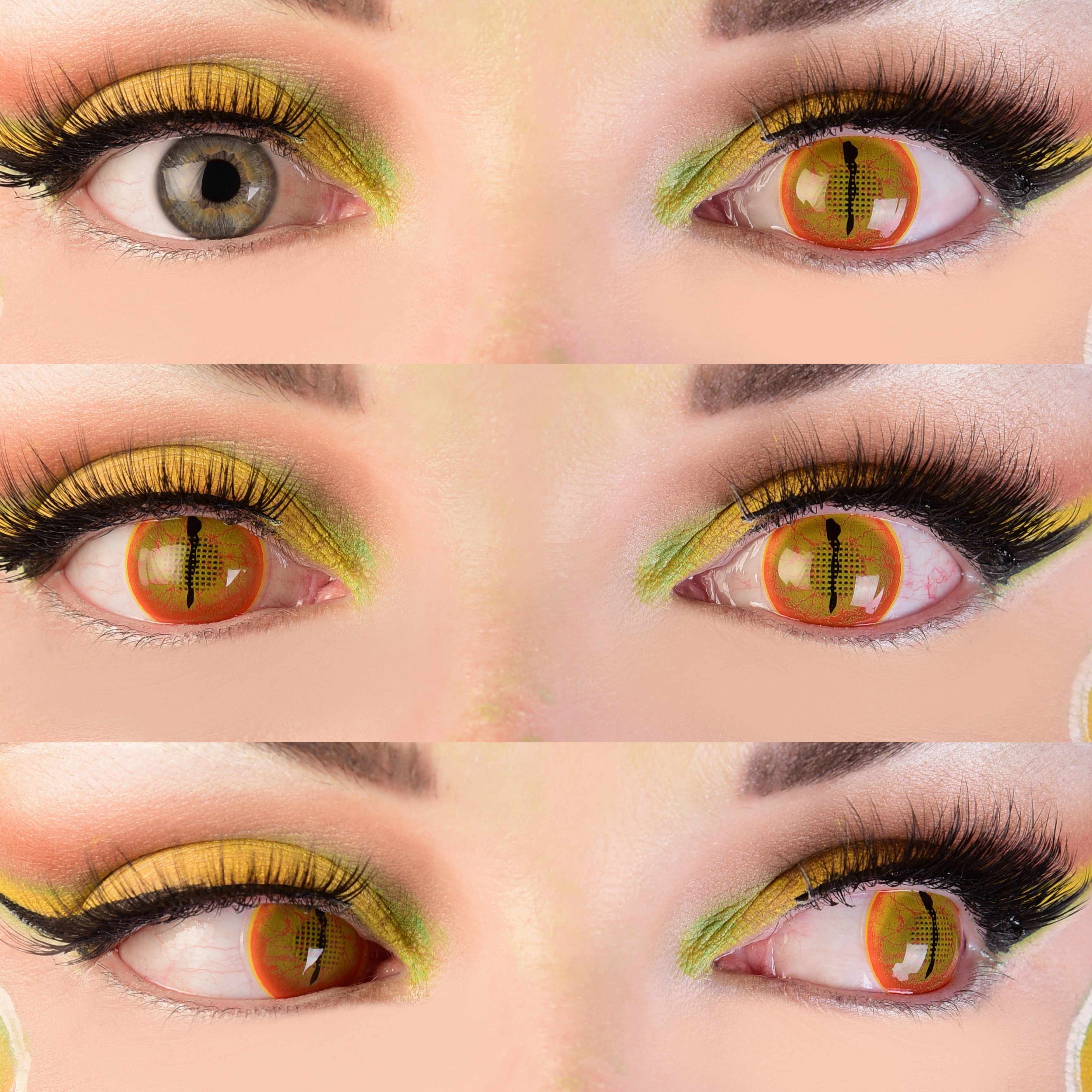 PRIMAL ® Jurassic I - Yellow Reptile Colored Contact lenses