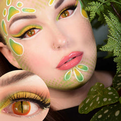 PRIMAL ® Jurassic I - Yellow Reptile Colored Contact lenses