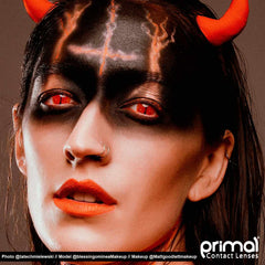 PRIMAL ® Jurassic II - Red Reptile Colored Contact lenses