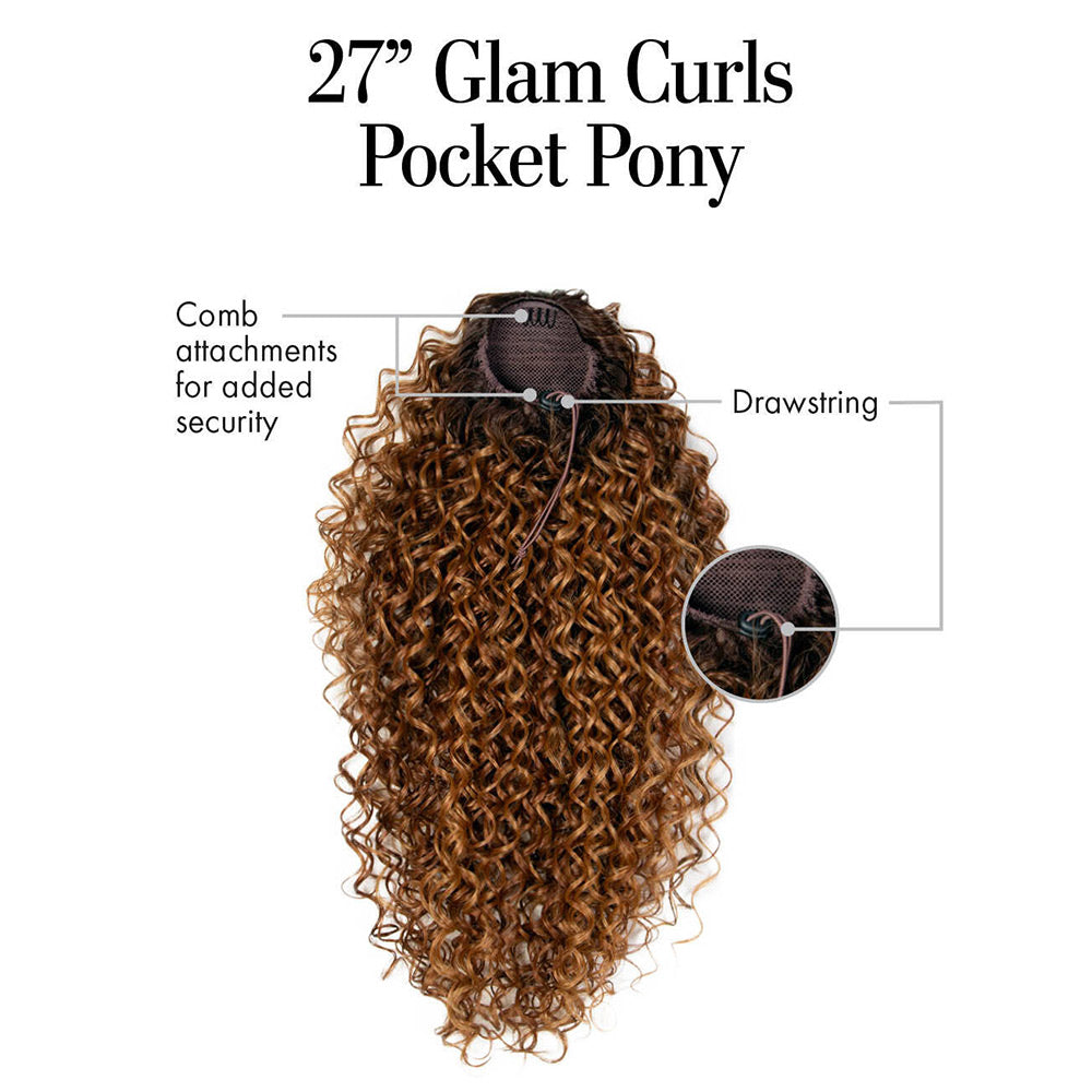 27IN GLAM CURLS POCKET PONY