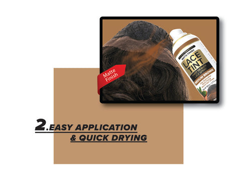 Touch Down Lace Tint Knot Healer Lace Spray - Warm Brown