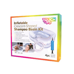 Touch Ups Inflatable Crescent Shaped Shampoo Basin Kit