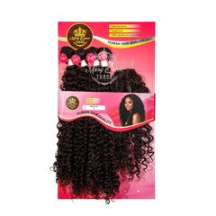 Mary Queen BioProtein™ Kinky Coil 4-Bundle Set with Closure – 24"