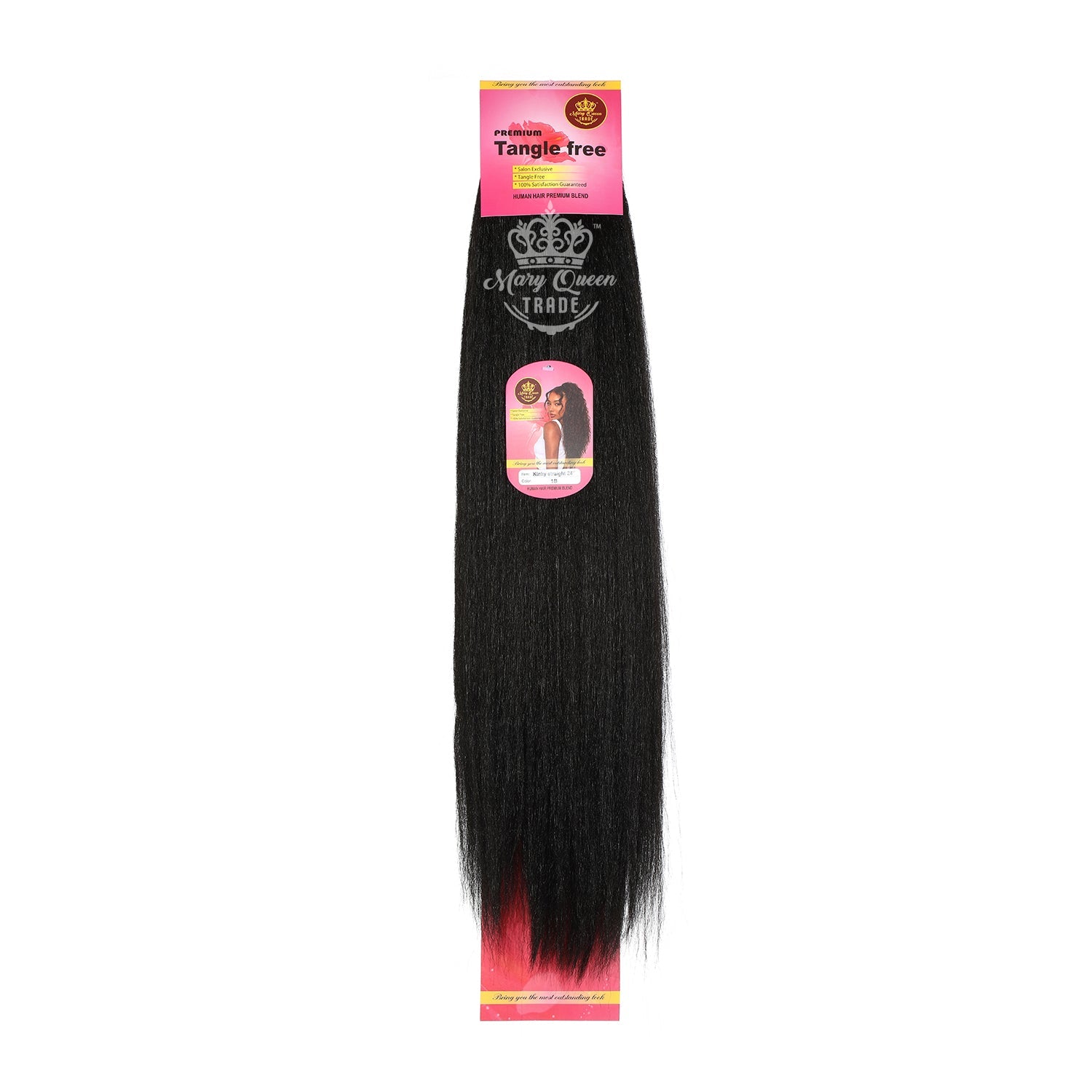 Mary Queen BioProtein™ Kinky Straight Ponytail – 24"