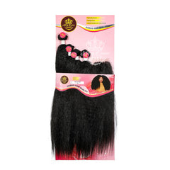 Mary Queen BioProtein™ Kinky Straight 4-Bundle Set with Closure – 20"–24"