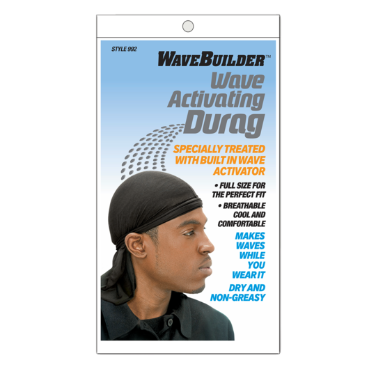 WaveBuilder Wave Activating Durag #992 Black