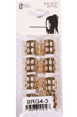 Gold Aluminum Braid Ring Tubes - Ovals