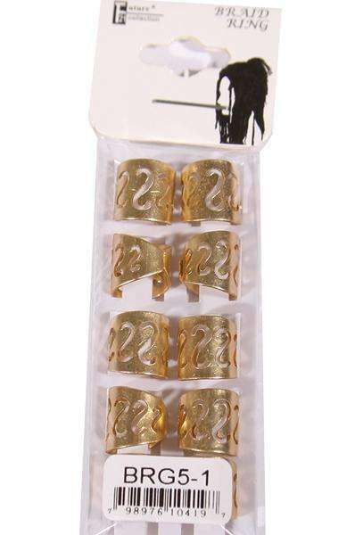 Gold Aluminum Braid Ring Tubes - Snakes
