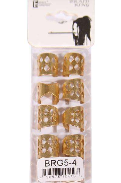 Silver Aluminum Braid Ring Tubes - Diamonds