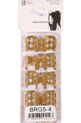 Silver Aluminum Braid Ring Tubes - Diamonds