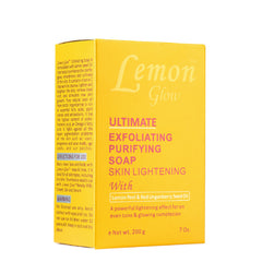 Glow LEMON GLOW ® SAVON Exfoliant Purifiant Éclaircissant pour la peau - Authentic Skincare Treatment