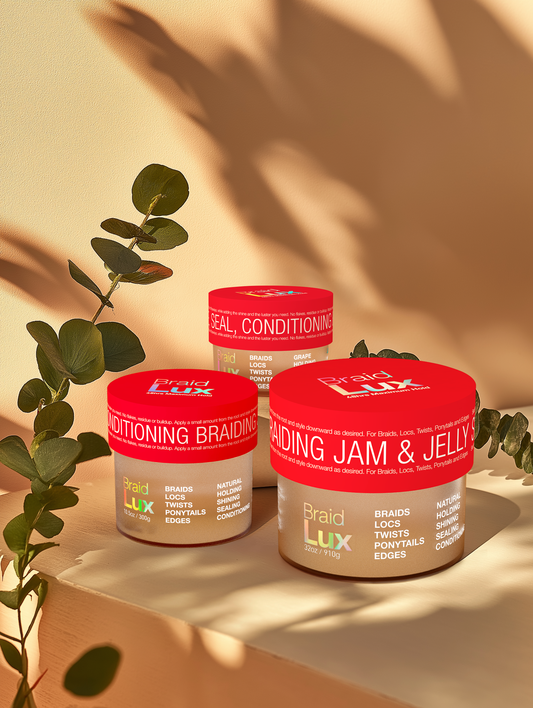 Lux Collection Braid Lux 48hrs Maximum Hold Conditioning Braiding Gel