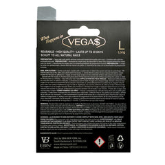 EBIN Press-On Nails What Happens in Vegas - Champagne #N3DV004 Long