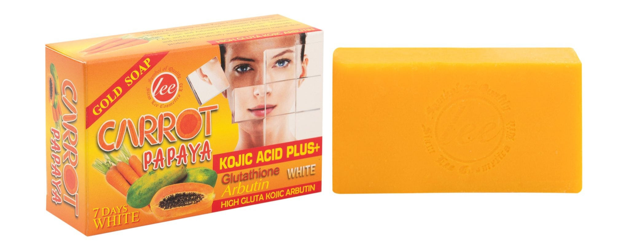 Lee Carrot Papaya Kojic Acid Plus Soap