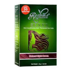Reshma 30 Minute Henna Semi Permanent Hair Color - Natural Light Brown