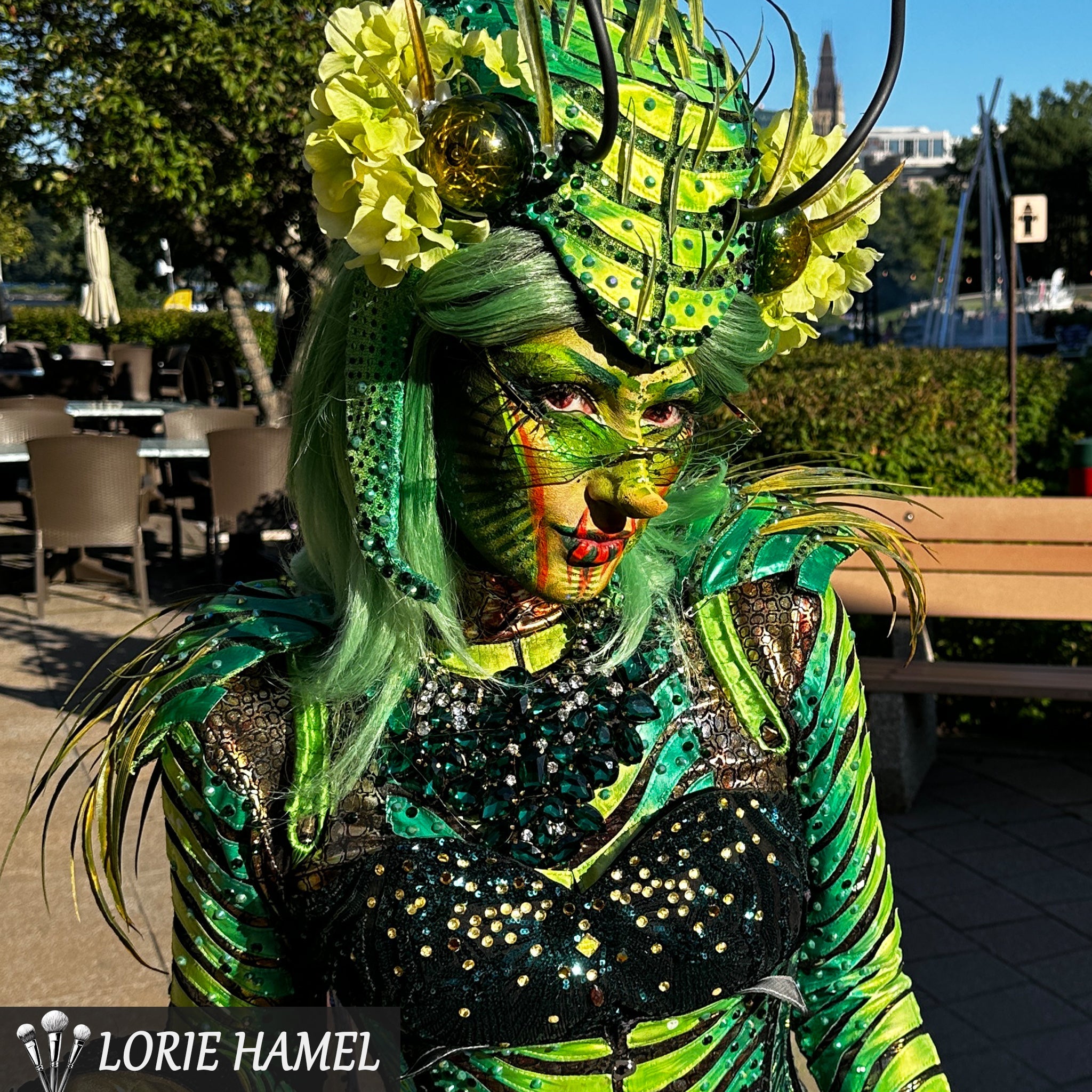 PRIMAL ®  Doom - Red, Black, White Colored Contact Lenses