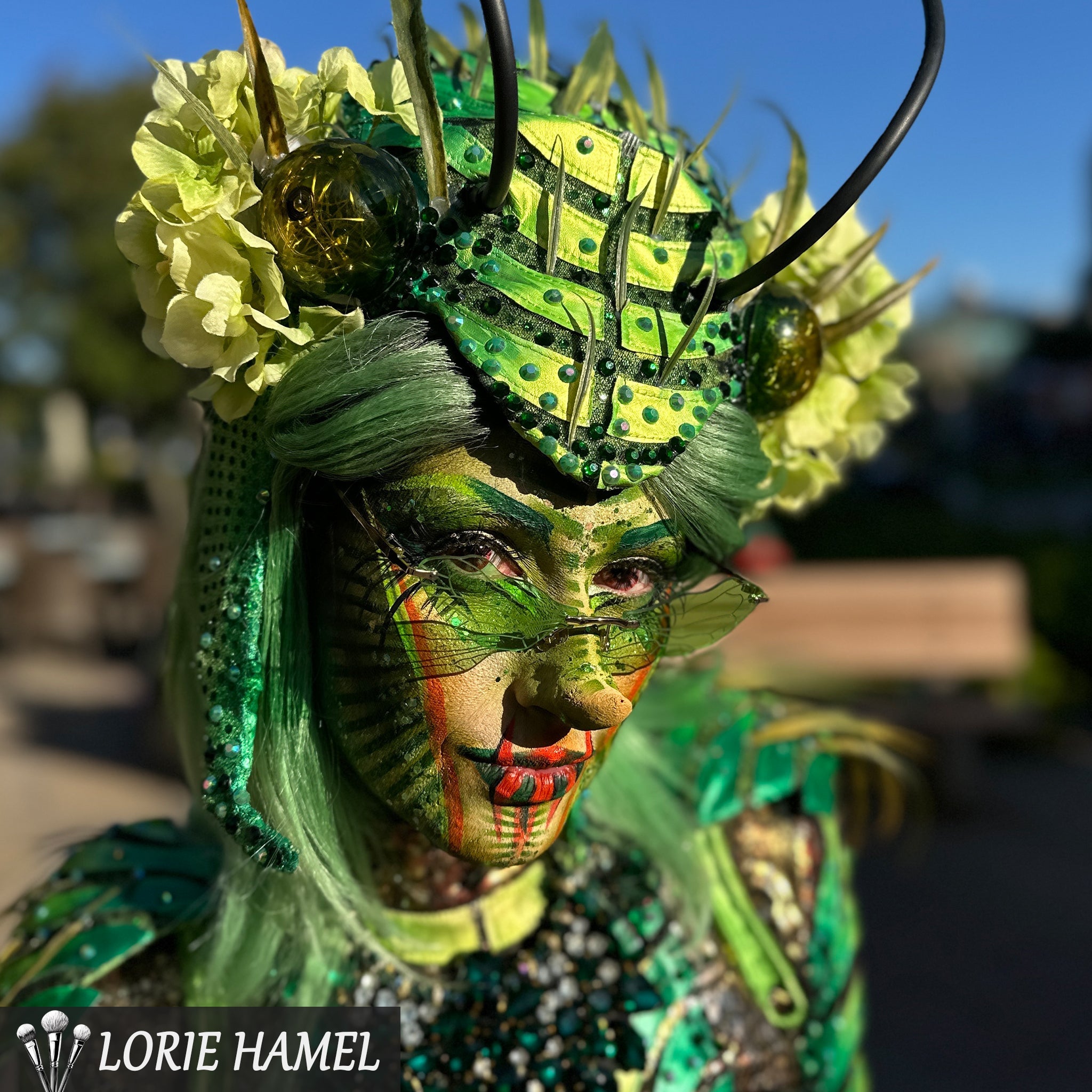 PRIMAL ®  Doom - Red, Black, White Colored Contact Lenses