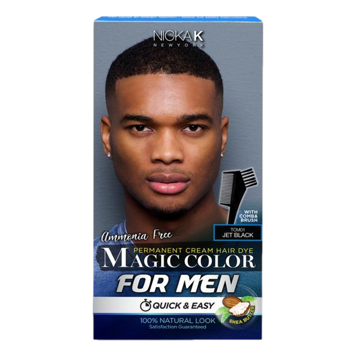 Magic Color For Men Permanent Cream Hair Dye - Jet Black