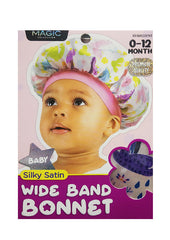 Magic Collection Baby Silky Satin Wide Bonnet #KHW02BPAT