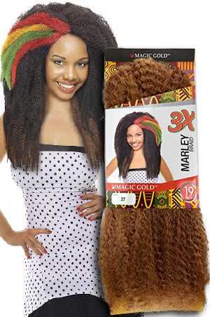 Magic Gold 3X Marley Braid 19"
